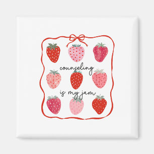 Beratung ist mein Ding Strawberry Beraterin Mental Magnet