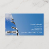 Beratung, Lebensbegleiter, Therapie, Therapeut, Visitenkarte (Rückseite)