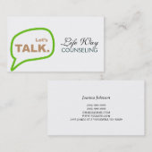 Beratung, Lebensbegleiter, Therapie, Therapeut, Visitenkarte (Vorne/Hinten)