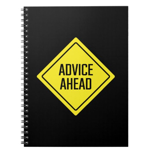 Beratung | Straßenzeichen | SpiralNotebook Notizblock (Vorderseite)