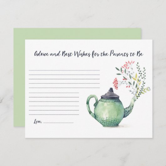 Beratung und beste Wünsche für Eltern Begleitkarte (Vorne/Hinten)