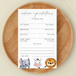 Beratung und Vorhersagen Wild One Safari Baby Show Flyer