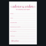 Beratung und Wünsche<br><div class="desc">Diese einfachen, rosa und weiß, modernen, minimalistischen, handgeschriebenen Skripte Advice & Wishings Blätter sind perfekt, um Brautparty, Probe Dinner oder Hochzeitsgäste für das glückliche Paar auszufüllen. Die Menschen werden die Liebe haben, die Anweisungen zu bekommen - sie machen es so einfach, liebende Ratschläge und gute Wünsche verlassen. Sie werden noch...</div>