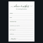 Beratung und Wünsche<br><div class="desc">Diese einfachen, waldgrünen und weißen, modernen, minimalistischen, handgeschriebenen Skripte Advice & Wishings Blätter sind perfekt, um Brautparty-, Probe- oder Hochzeitsgäste für das glückliche Paar auszufüllen. Die Menschen werden die Liebe haben, die Anweisungen zu bekommen - sie machen es so einfach, liebende Ratschläge und gute Wünsche verlassen. Sie werden noch auf...</div>