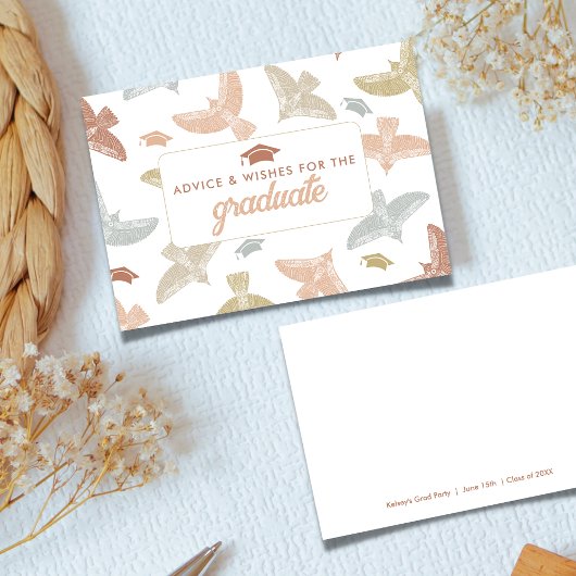 Beratung und Wünsche Boho Design Abschluss Begleitkarte