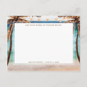 Beratung und Wünsche der Braut als Postkarten (Rückseite)