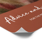 Beratung und Wünsche der Herbstwälder Poster (Ecke)