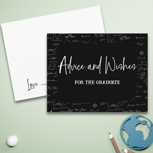 Beratung und Wünsche für das Abitur Begleitkarte