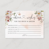 Beratung und Wünsche für das Brautparty von Braut Begleitkarte (Vorderseite)