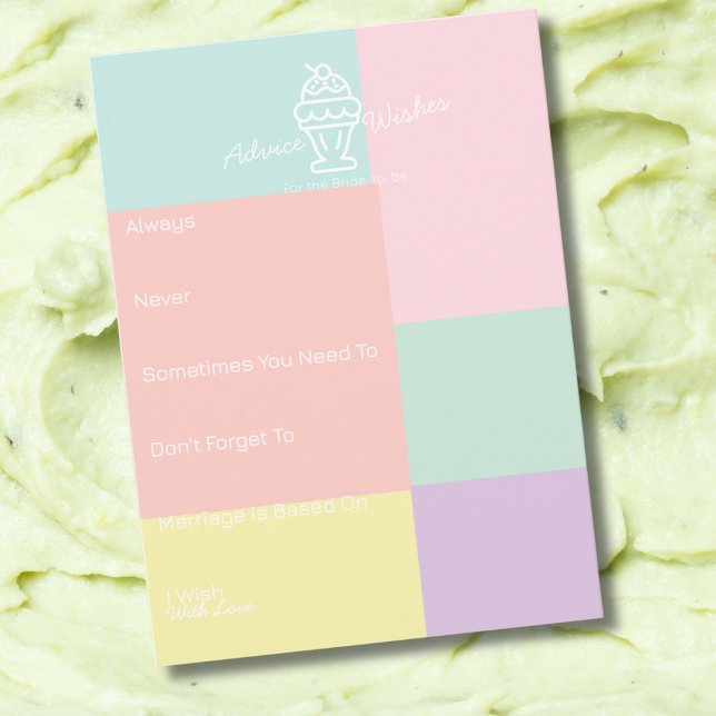 Beratung und Wünsche für das Bride-Brautparty (Advice & Wishes for the Bride Bridal shower)