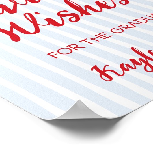 Beratung und Wünsche für den Abschluss 2025 Rot & Poster (Ecke)