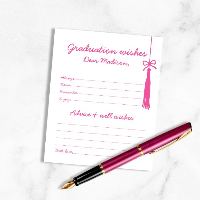Beratung und Wünsche für handgeschriebenen Schrift (Chic Advice & Wishes For Graduate Handwritten Font)