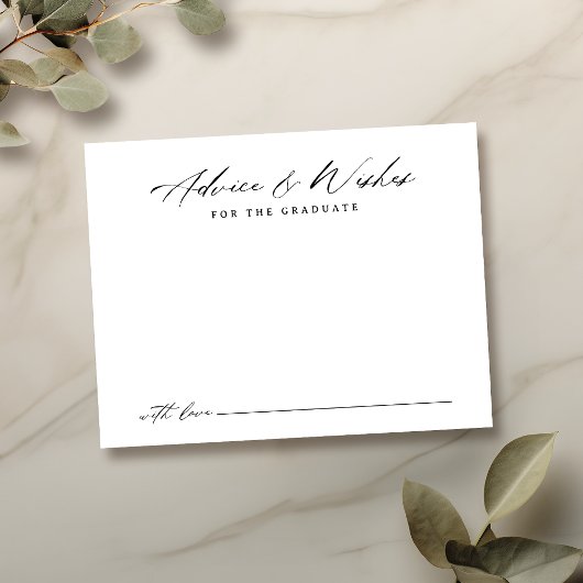 Beratung und Wünsche für moderne kalligraphische A Mitteilungskarte