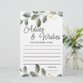 Beratung und Wünsche Grüne Brautparty Spiel (Stehend Vorderseite)