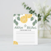 Beratung und Wünsche Lemon Brautparty Game (Stehend Vorderseite)