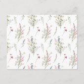 Beratung und Wünsche Petals und Prosecco Bridal Begleitkarte (Rückseite)