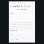Beratung und Wünsche Spanisch<br><div class="desc">Diese einfache, moderne, minimalistisch, staubige, blaue Handschrift Consejos y Deseos Blätter sind perfekt für Ihr Brautparty, Probe Dinner oder Hochzeitsgäste füllen für das glückliche Paar. Die Menschen werden die Liebe haben, die Anweisungen zu bekommen - sie machen es so einfach, liebende Ratschläge und gute Wünsche verlassen. Sie werden noch auf...</div>