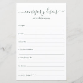 Beratung und Wünsche Spanisch