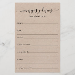 Beratung und Wünsche Spanisch