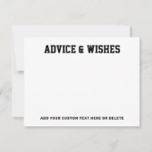 Beratung und Wünsche von Abschluss im Jahr Schwarz Mitteilungskarte (Vorderseite)