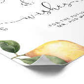 Beratung und Wünsche von Newlyweds für Aquarellon Poster (Ecke)