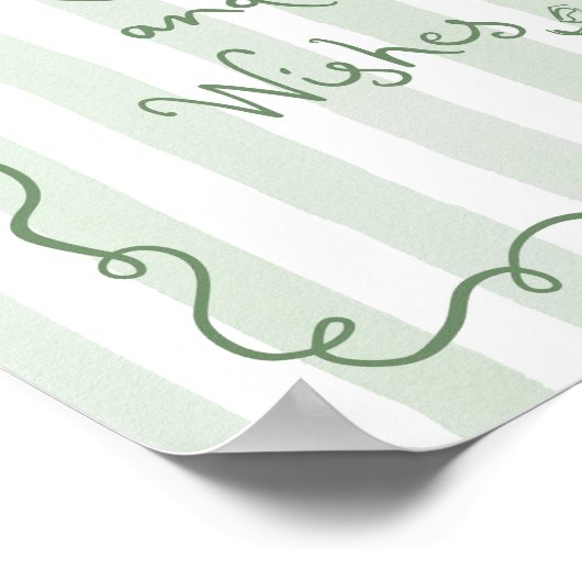 Beratung und Wünsche Whimsical Sagge green Bridal Poster (Ecke)