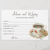 Beratung und Wünsche zum Brautparty des Kaffees Briefpapier (Vorderseite)