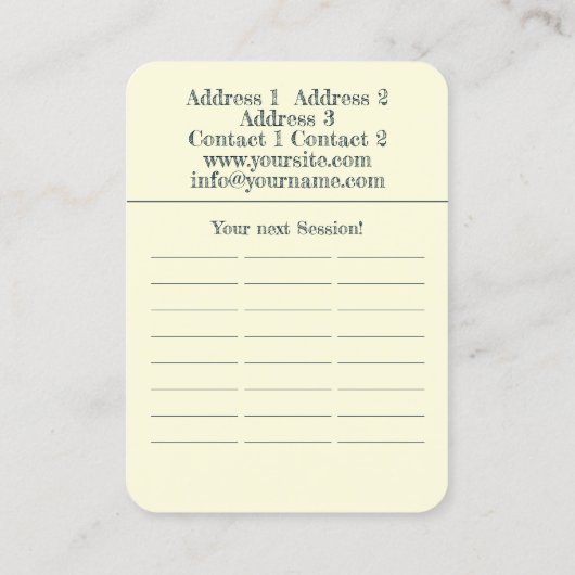 Beratung - Visitenkarte (Rückseite)