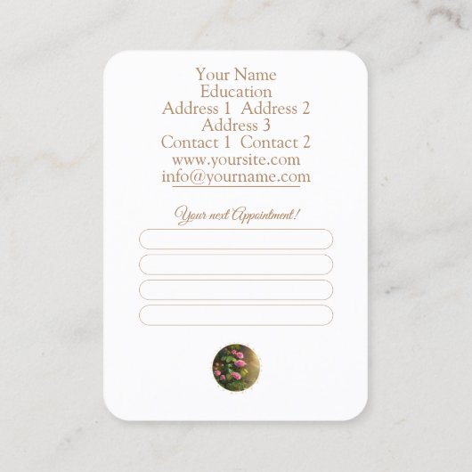 Beratung - Visitenkarte (Rückseite)