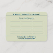 Beratung - Visitenkarte (Rückseite)