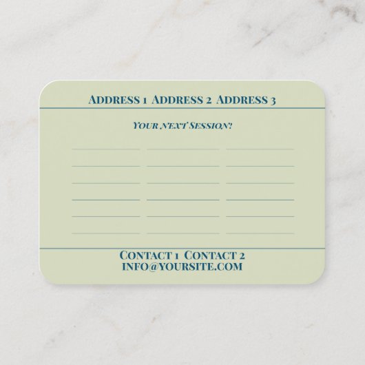 Beratung - Visitenkarte (Rückseite)