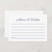 Beratung & Wünsche Blue Fish Sea Paare Dusche Mitteilungskarte (Vorne/Hinten)