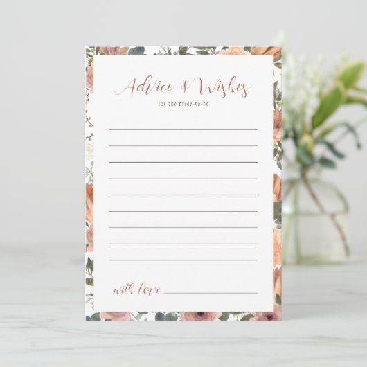 Beratung & Wünsche Blush Floral Fall Brautparty (Stehend Vorderseite)