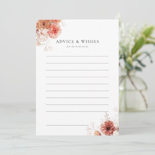 Beratung & Wünsche Fall Brautparty Einladung (Stehend Vorderseite)