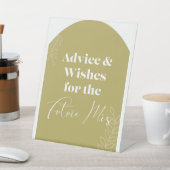 Beratung & Wünsche für die Zukunft Frau Sign  Sockelschild (In SItu)