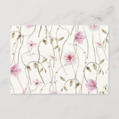 Beratung & Wünsche Schmetterlinge Brautparty Begleitkarte (Rückseite)