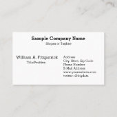 Beratungsunternehmen für Big Data Analyst Visitenkarte (Rückseite)