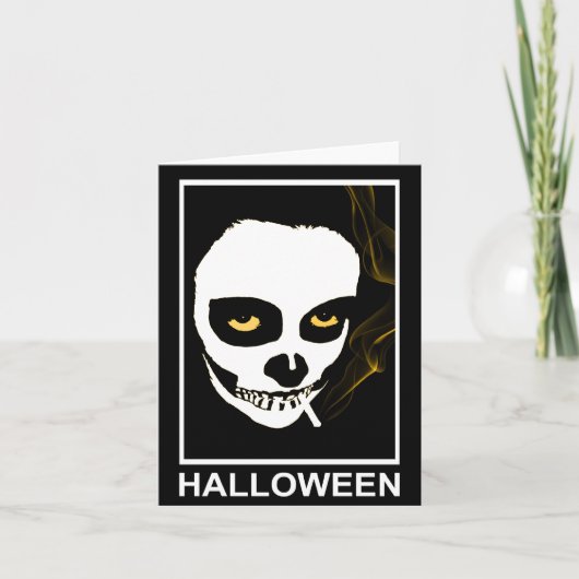 berauschende Todeshalloween Karte (Vorderseite)