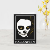 berauschende Todeshalloween Karte (Gelbe Blume)