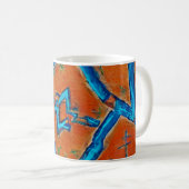 Berber-Amazigh-Motive, abstrakte Zeichen und Symbo Kaffeetasse (VorderseiteRechts)