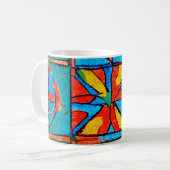 Berber Amazigh Motive, Zeichen und Symbole abstrak Kaffeetasse (Vorderseite Links)