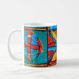 Berber Amazigh Motive, Zeichen und Symbole abstrak Kaffeetasse