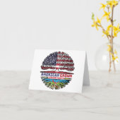 Berber Amazigh US USA USA United Staaten Tree Karte (Gelbe Blume)