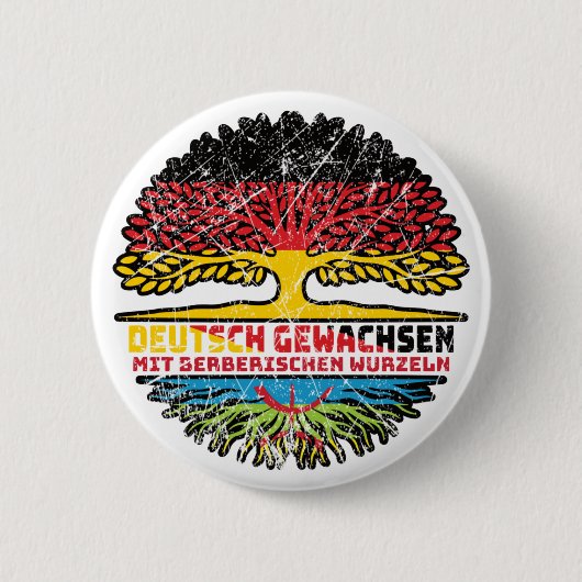 Berber Berberisch Deutsch Deutschland Baum Wurzel Button (Vorderseite)