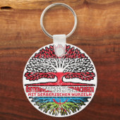 Berber Berberisch Österreichisch Österreich Baum Schlüsselanhänger (Rückseite)