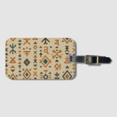 Berber Echo - Ethnic Geometric Gepäckanhänger (Vorderseite (Horizontal))