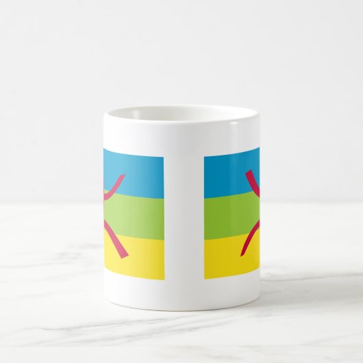 Berber-Flagge Kaffeetasse (Mittel)