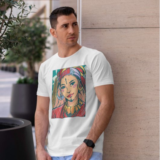 Berber Girl Portrait Illustration T-Shirt