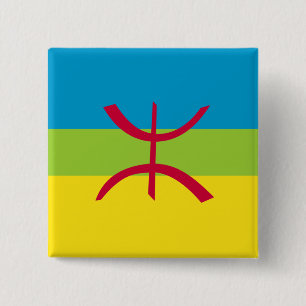 Berber Kabyle Berbers Amazigh Flag Button Abzeiche
