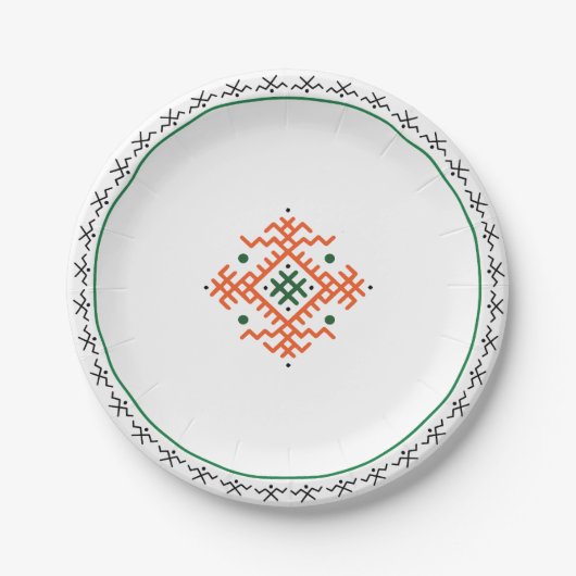 Berber-Teller Pappteller (Vorderseite)